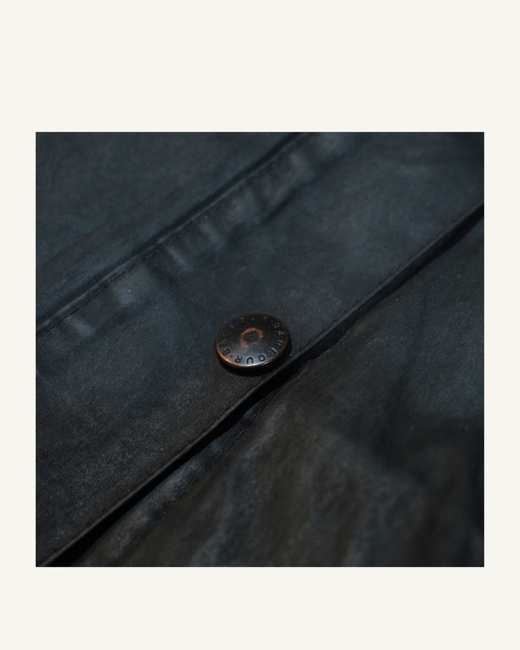 Barbour Bedale Navy Upcycled con Tessuto da Poncho WWII | PHENOMENA