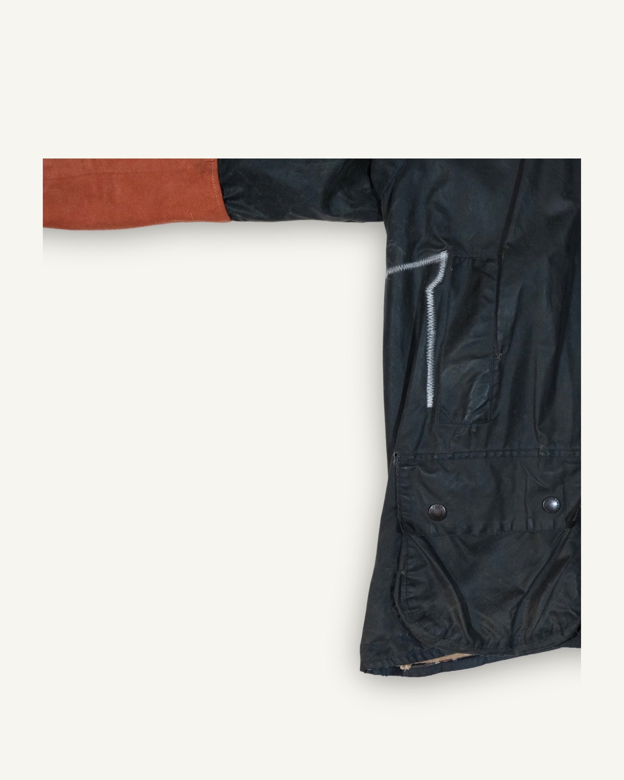 Barbour Beaufort Navy Upcycled – Rifoderato in Velluto | PHENOMENA