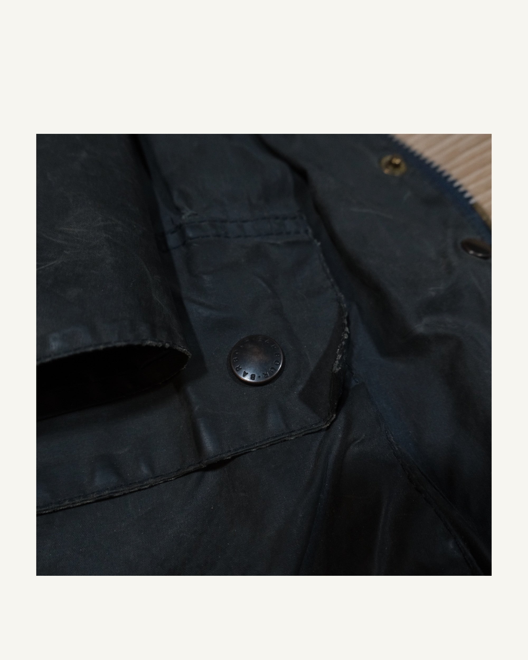 Barbour Beaufort Navy Upcycled – Rifoderato in Velluto | PHENOMENA