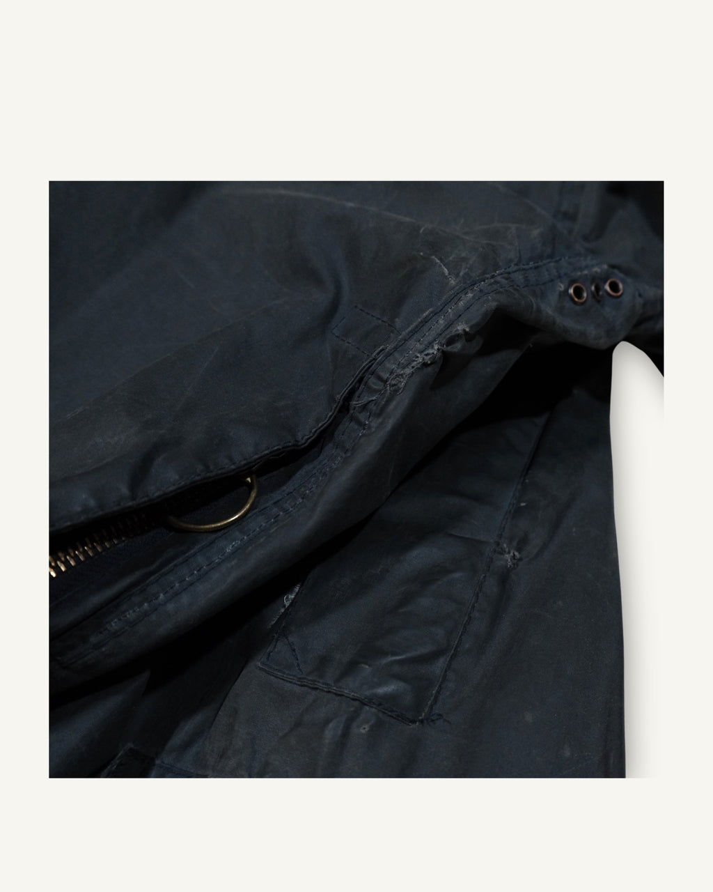 Barbour Beaufort Navy Upcycled – Rifoderato in Velluto | PHENOMENA