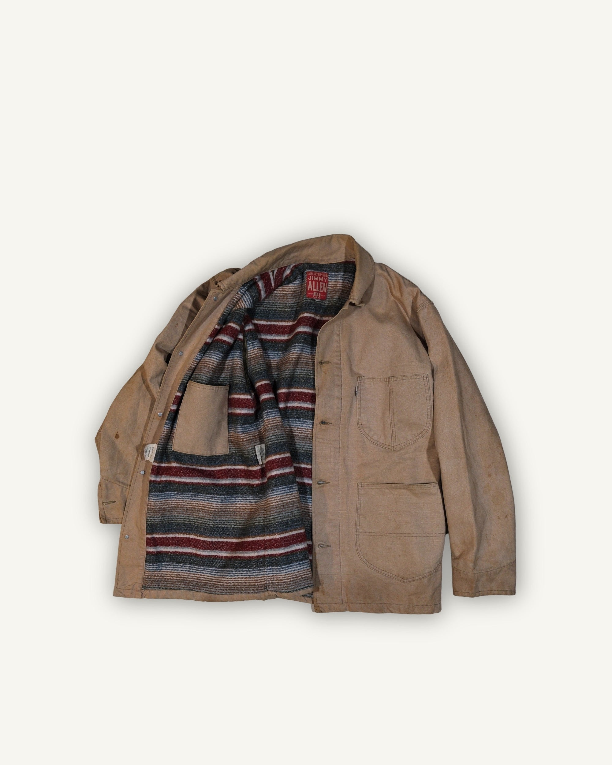 Jimmy Allen Blanket Lined Work Jacket Beige – Canvas Heritage Anni 90