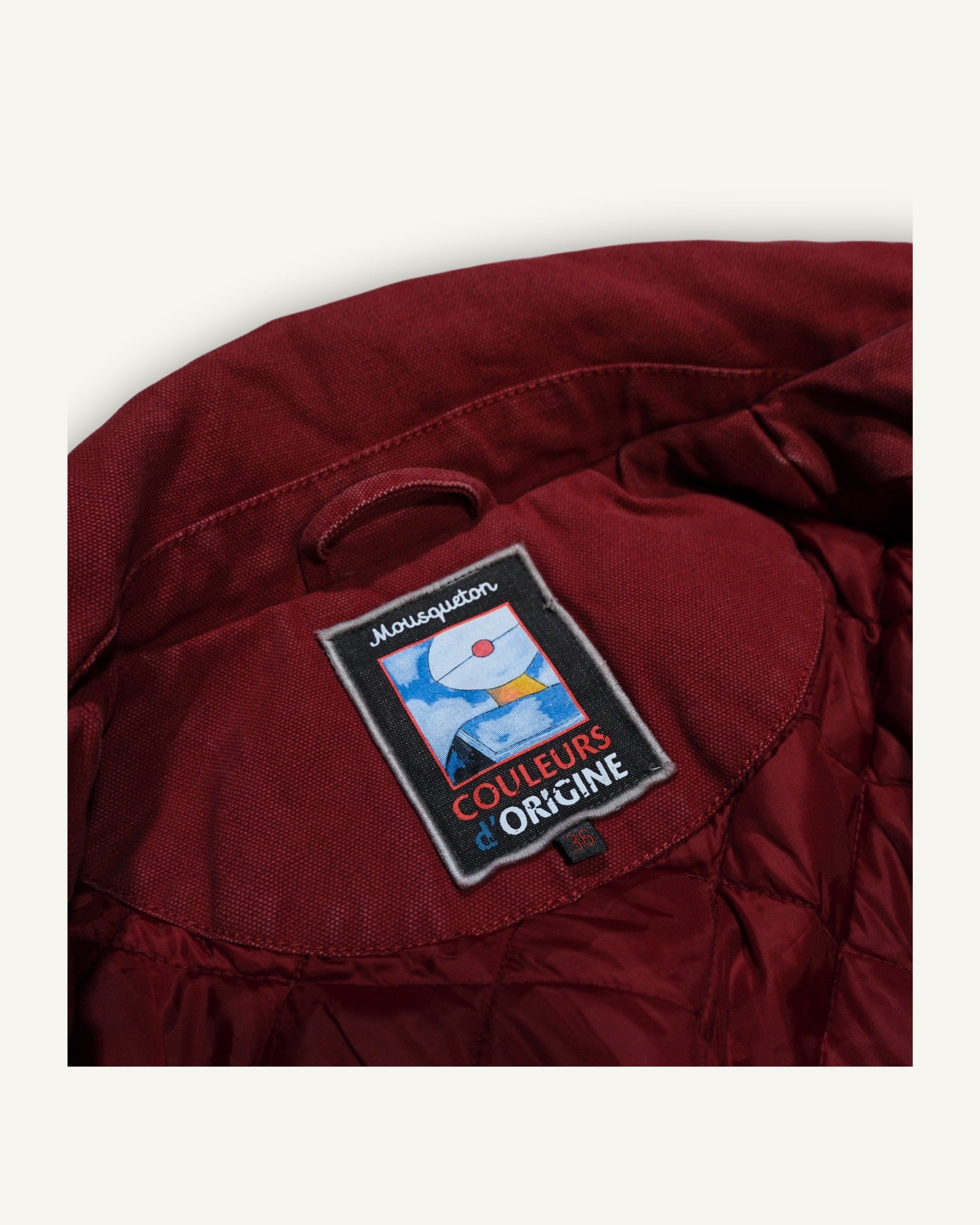 Mousqueton Caban Rosso Bordeaux in Cotone – Peacoat Nautico Trapuntato