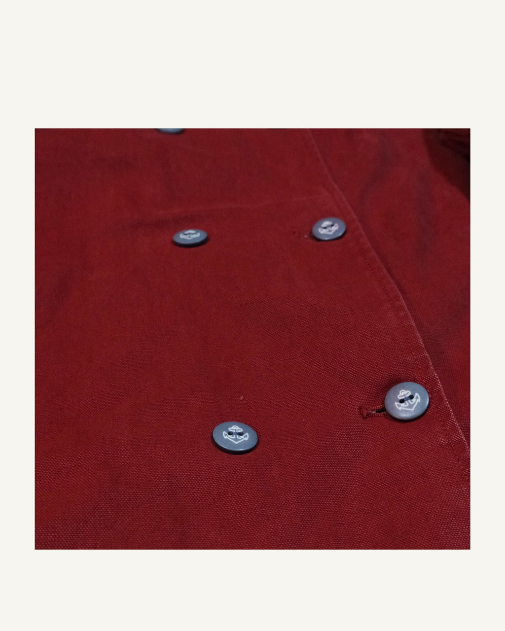 Mousqueton Caban Rosso Bordeaux in Cotone – Peacoat Nautico Trapuntato