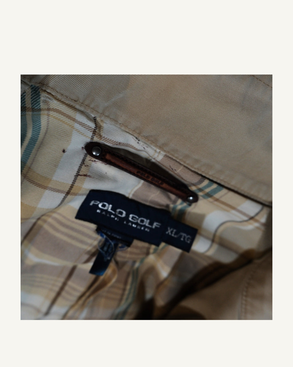 Polo Golf Ralph Lauren Harrington Beige – Fine Anni ’90 / Primi 2000