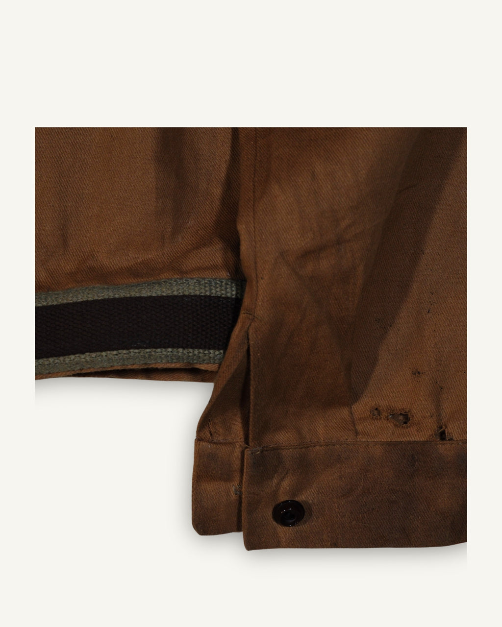 PHENOMENA Upcycled Work Jacket – Brown Waxed Cotton Utility Jacket