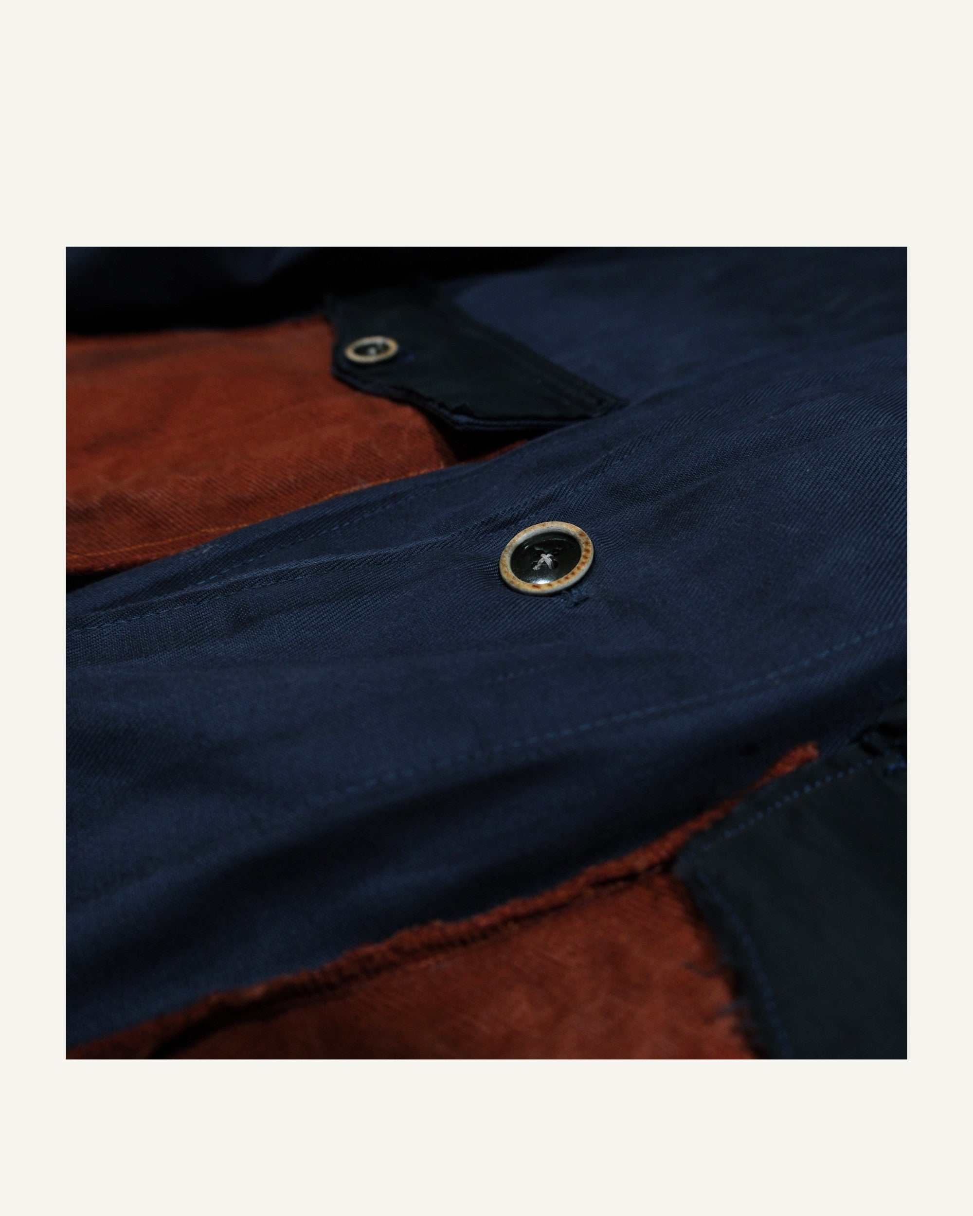 PHENOMENA Upcycled Work Jacket – Navy Utility Jacket