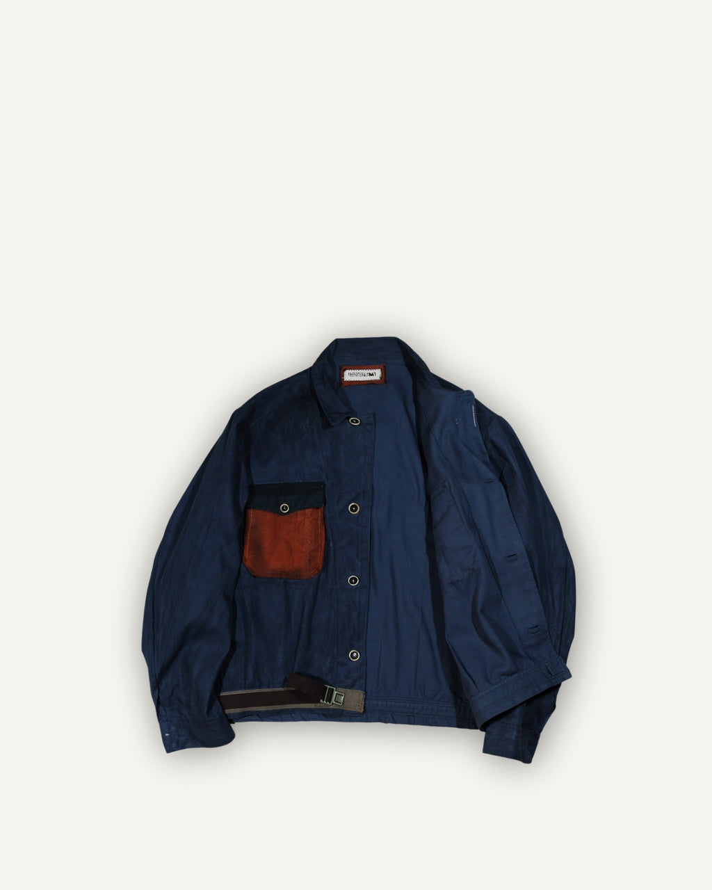 PHENOMENA Upcycled Work Jacket – Navy Utility Jacket