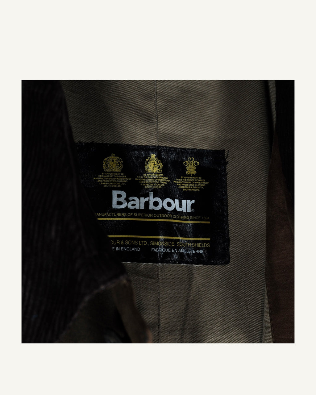 Barbour Waxed Coat Made in England – Cappotto Cerato Heritage