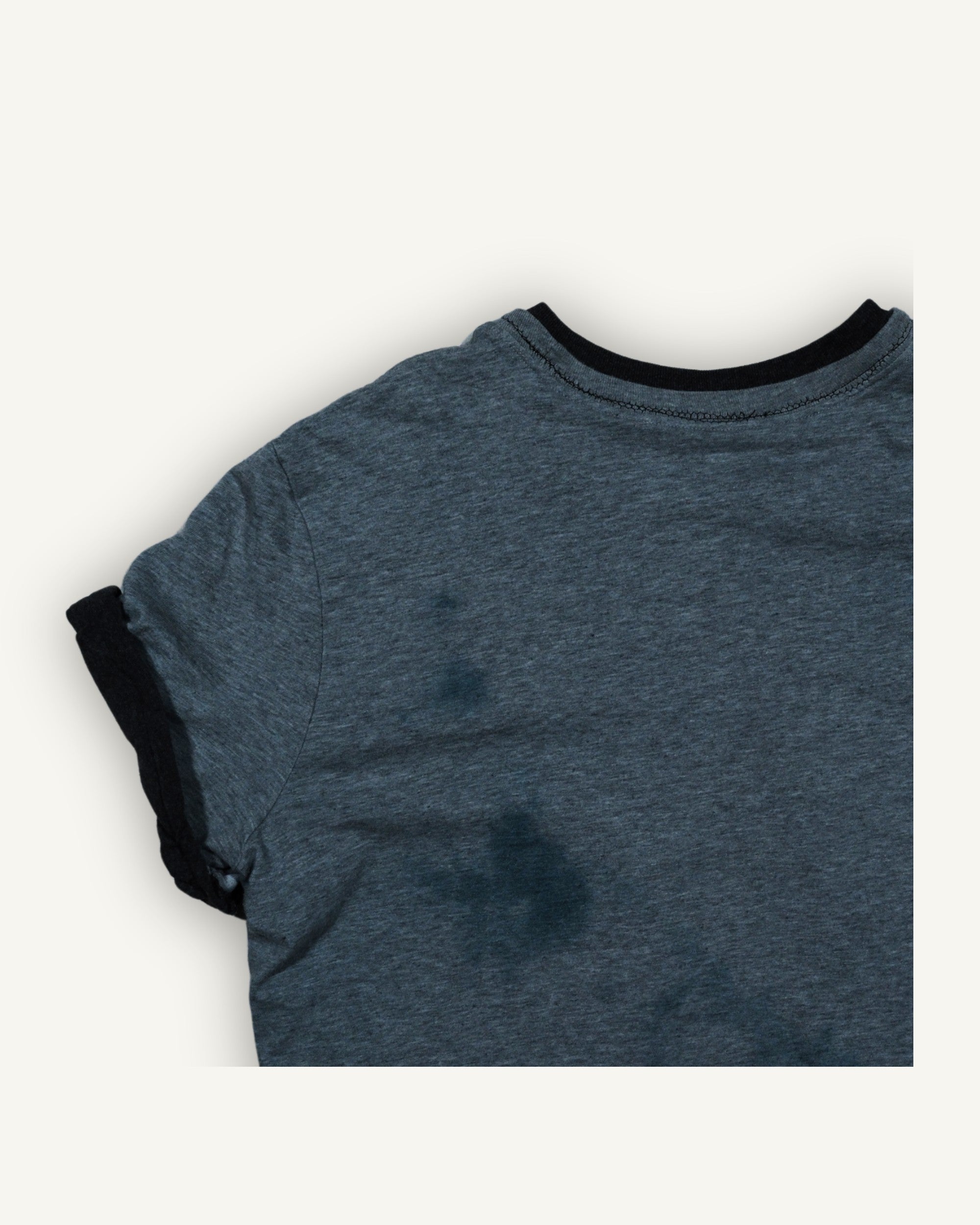 PHENOMENA Upcycled Nike Blood Sweat Baseball T-Shirt Grey Double Layer M
