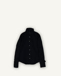 Camicia Nera J.A.N.S. in Cotone con Dettagli Regolabili