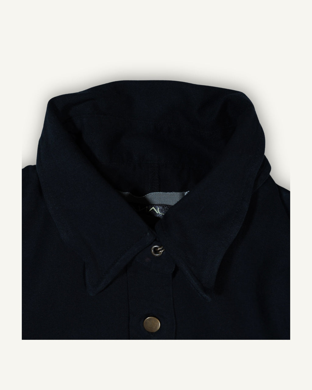 Camicia Nera J.A.N.S. in Cotone con Dettagli Regolabili
