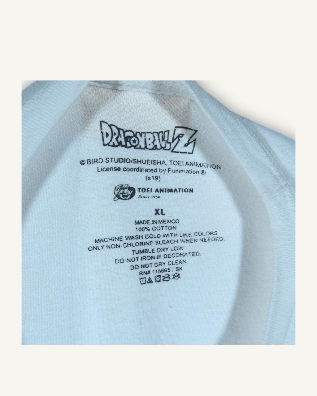 T-SHIRT DRAGON BALL Z STAMPA UFFICIALE – BIANCA (XL)