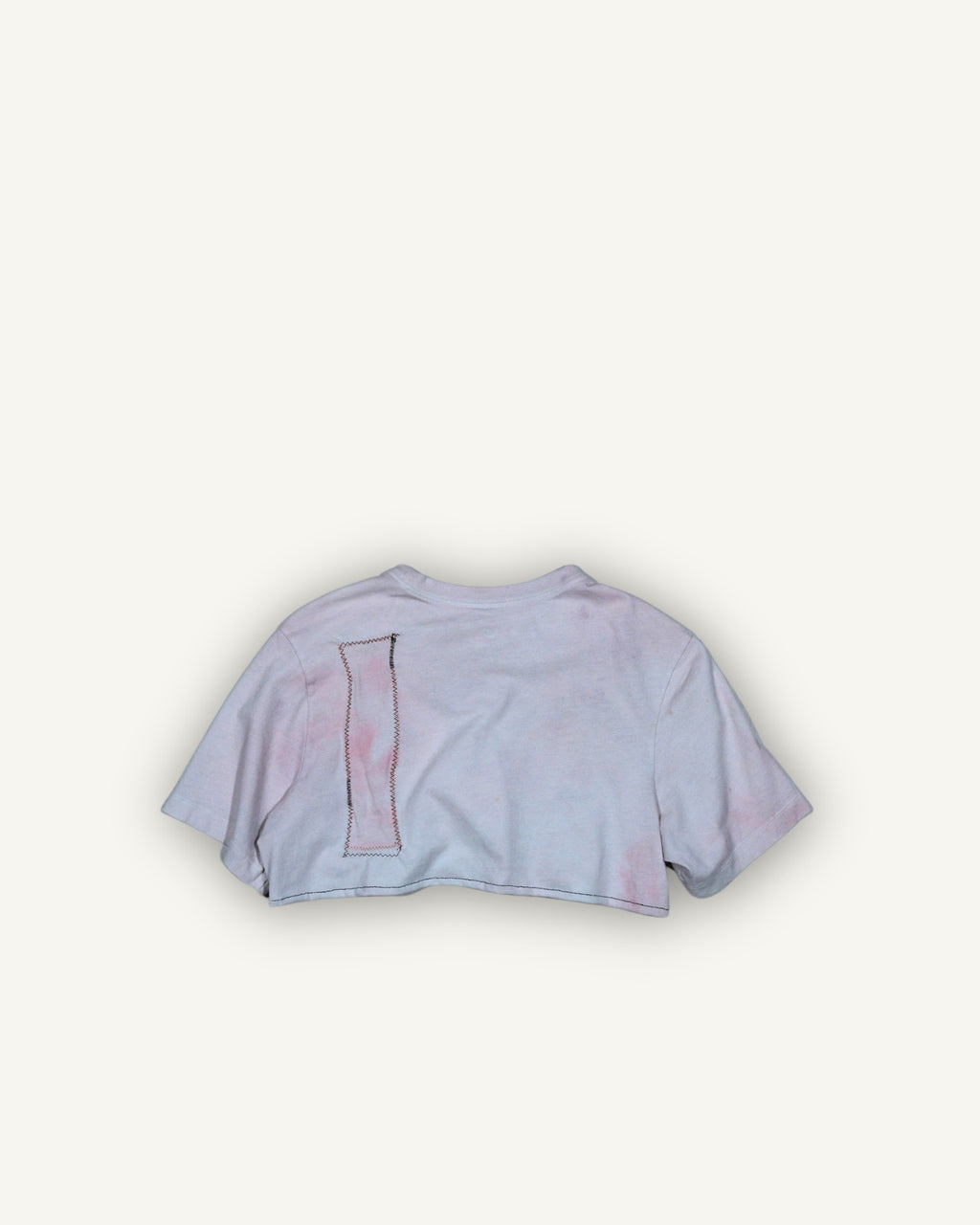 NIKE UPCYCLED CROPPED T-SHIRT – PATCHWORK ROSA / BIANCO