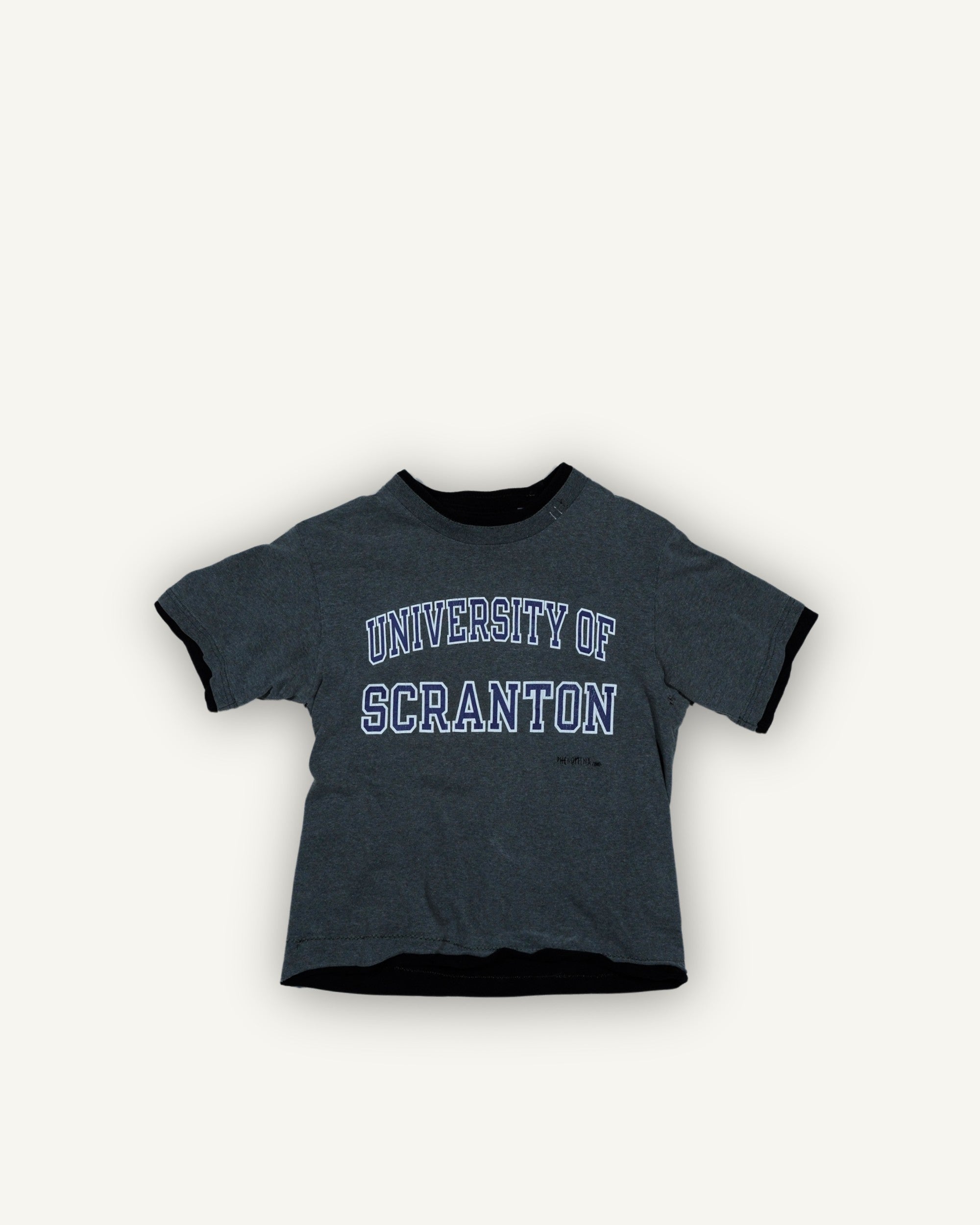 PHENOMENA Double Layer T-Shirt University of Scranton Grey – Size S