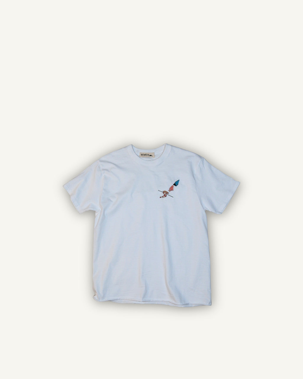 PHENOMENA Embroidered Pizza Studio T-Shirt